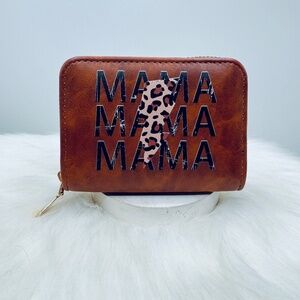 Mama Zip Around Faux Leather Wallet